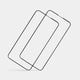two iPhone 13 mini glass screen protectors by totallee, 2-Pack (Save $10)